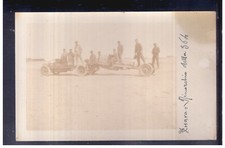 Cartolina Fotografica Libia Zuara 1913 Camion Fiat Carroatrezzi Esercito W635
