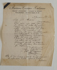 ce fattura commerciale talsano taranto generi alimentari 1939