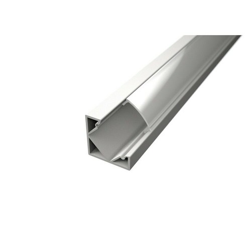 Profilo alluminio bianco - bianco, da