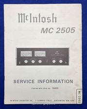 Originale McIntosh MC2505 /