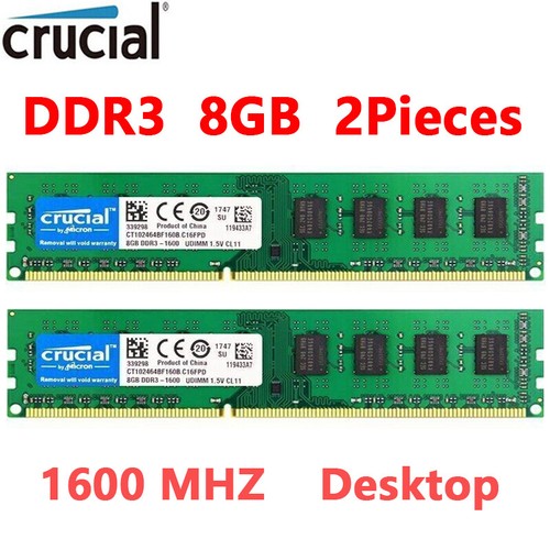 Crucial ddr3 16gb kit - crucial, (2x8gb)