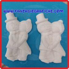 GESSI GESSETTI SPOSINI ABBRACIATI bomboniera segnaposto matrimonio (30 pezzi)