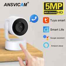 Telecamera WIFI Tuya Smart da Interno Baby Monitor PTZ 360° Telecamera di Sorveglianza 5MP Cam