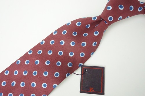 Cravatta isaia pieghe merlot - 7,
