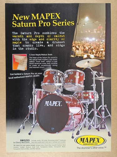 Pubblicità mapex saturn pro - pubblicità,