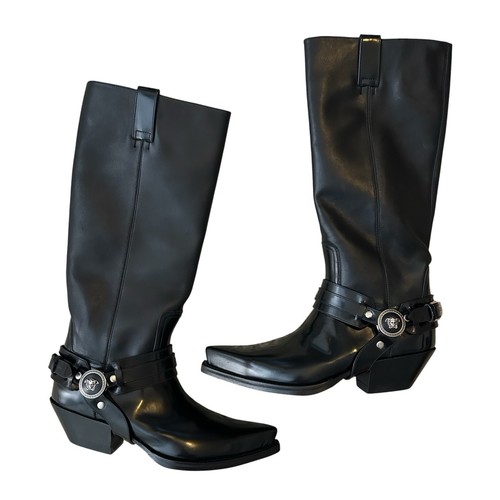 Stivali versace texano pelle - texano,