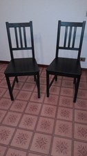 2 Sedie IKEA - Modello Stefan , Usate Pochissimo, Come Nuove, Marrone-nero