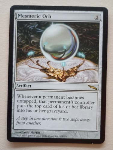 Mesmeric orb mtg mirrodin - mesmeric,