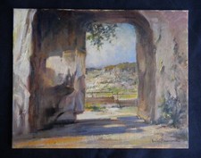 - TRA I SASSI DI MATERA - QUADRO DIPINTO AD OLIO FIRMATO