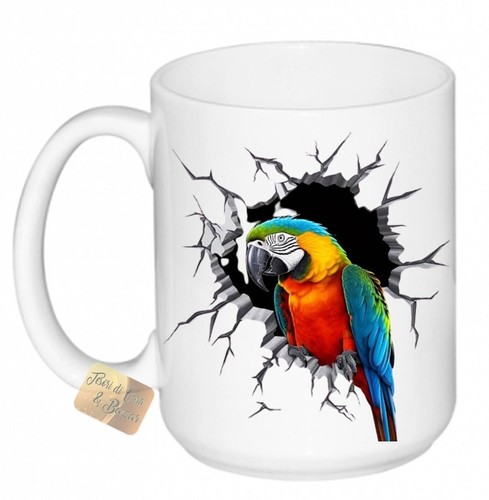 Tazza latte mug pappagallo - tazza,