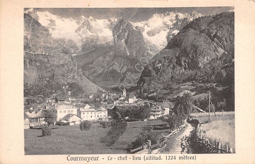 Cartolina courmayeur panorama - cartolina,