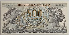 500 lire aretusa biglietto - lire,