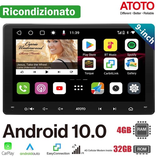 Atoto s8ms android 4g - atoto, 9"