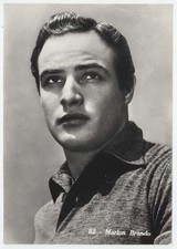 Marlon Brando Cartolina Bianco e Nero Cinema Oscar Fronte del Porto Ultimo Tango