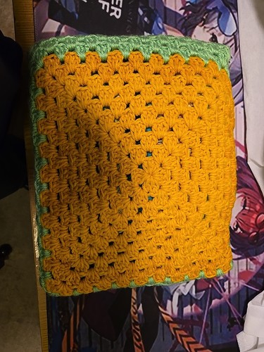 Coperta giro all uncinetto - ,
