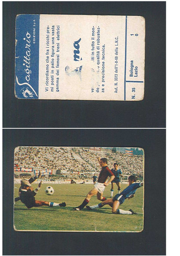 Figurina fotocalcio sagittario - figurina,