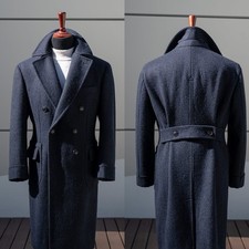 Lana uomo cappotto lungo