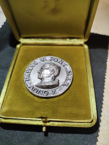 Medaglia papale argento 800 - argento,