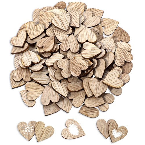 Jjunw 100 cuori legno per - legno,