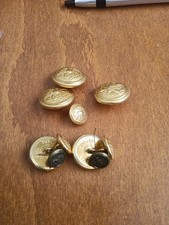 Bottoni Militari Esercito Vintage Stock Di 11 Pezzi