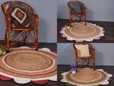 Tappeto rotondo in iuta