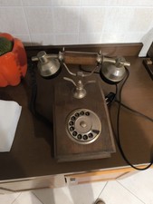 Antico telefono In Legno  a