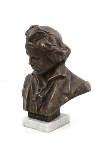 Statua busto bronzo ludwig - bronzo,