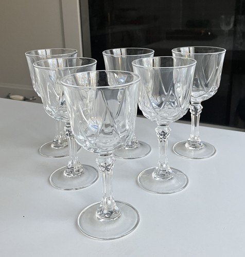 Lot verres vin - 6, blanc