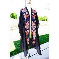 Women's Betsey Johnson Kimono Embroidered One Size