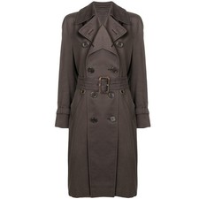 Aquascutum Cappotto Donna Vintage  Col.  Marrone Taglia 42 IT 70s Trench
