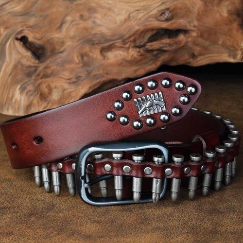 Cintura vera pelle metallo - vera,