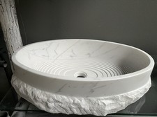 Lavandino Bagno ovale in marmo