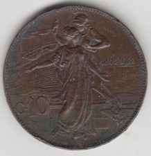 ITALIA 1911 10 CENTESIMI