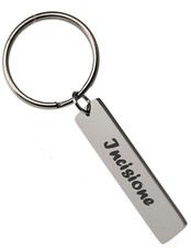 portachiavi acciaio targa