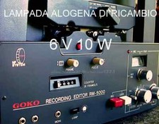 LAMPADA ALOGENA ESA 6 V 10 W G4 PER MOVIOLA GOKO RM 5000/RM 8008