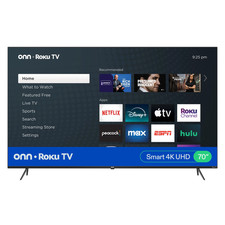 onn TV 70 pollici classe 4K UHD 2160P LED Roku Smart Television HDR 100012588 NUOVO