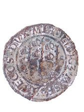 MILANO. GROSSO DA 5 SOLDI TIZZONI E ZECCHIE.1466-76. R.GALEAZZO.MARIA. SFORZA.49