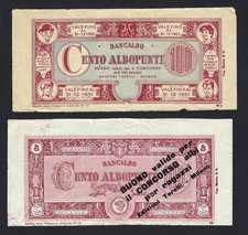 BIGLIETTI BANCONOTE FAC SIMILE