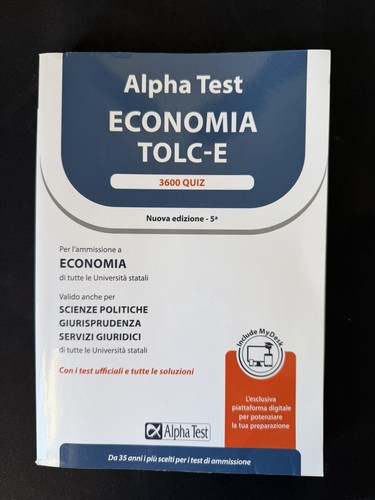 Alpha test economia tolc - economia,