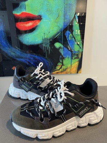 Versace sneakers suede - versace,