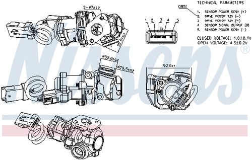 Valvola egr per ford focus - valvola,