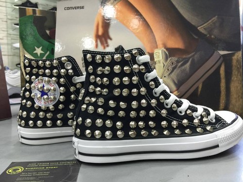 Converse nere alte borchiate - nere,