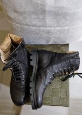 Anfibi Alviero Martini Prima Classe Junior. Vera Pelle. Tg 38 Neri.