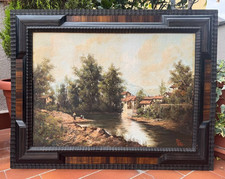 ANTICO DIPINTO OLIO SU TELA -