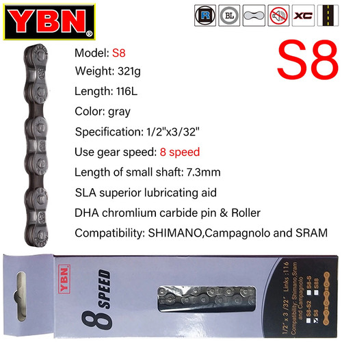 Ybn catena bici 11 12 - bici, 10
