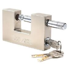 Lucchetto Antiscasso Catenaccio 100mm Corazzato Blindato 3 Chiavi Serranda dfh