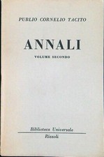 ANNALI VOLUME SECONDO TACITO