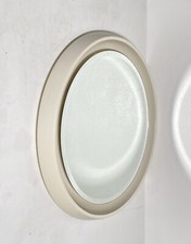 SPECCHIO PARETE BAGNO ROTONDO ABS LACCATO ANNI 70 SPECCHIERA DESIGN MIRROR