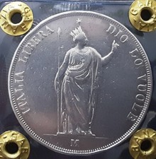 5 LIRE 1848 RARA GOVERNO