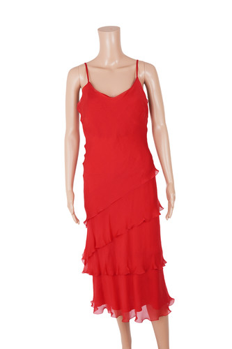 Vestito seta rossa - vestito, in